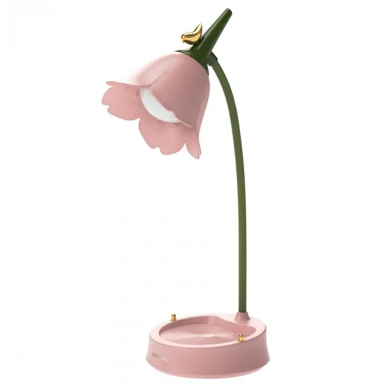 

Kids Lamp,Creative Rechargeable Flower Desk Lamp LED Eye Protection Touch Sensor Table Lamp Dimmable Bedside Lamp