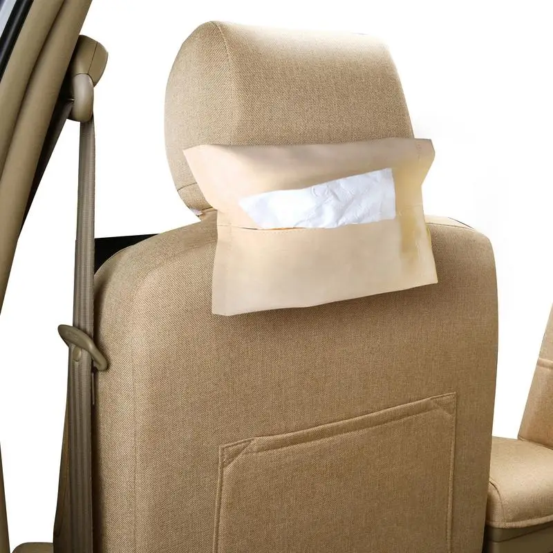 

Car Tissue Holder Tissue Dispenser For Car Visor Eco-Friendly Easy Access Tissue Box Holder For Cars Vehicle Black Khaki