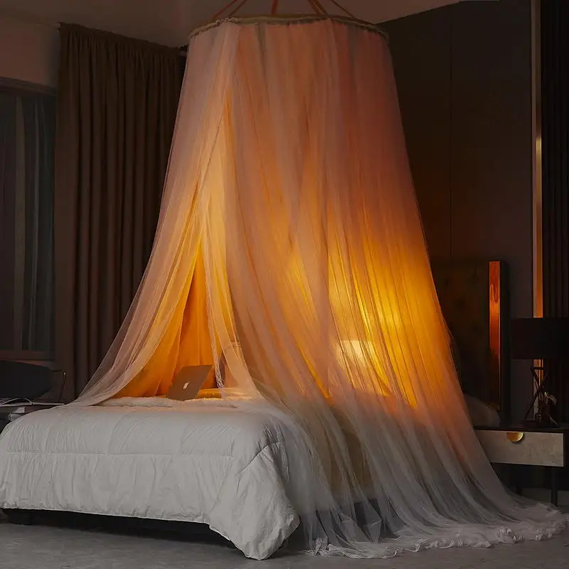 

Double Layer Anti mosquito Hanging Dome bed Mosquito Net Bed Canopy Bed Valance Bedcover wedding summer Camping tent bed Curtain