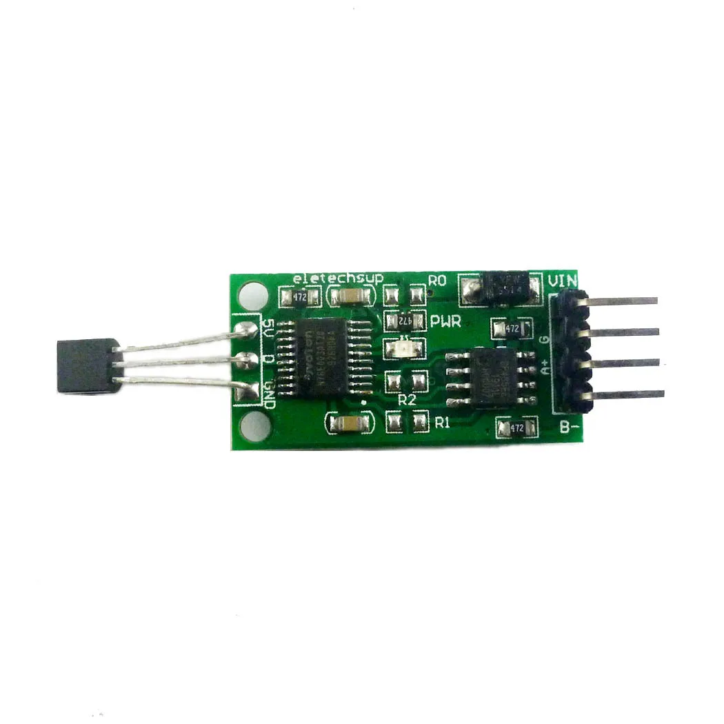 

DC 6-25V DS18B20 RS485 RS232 TTL Com UART Temperature Acquisition Sensor Modbus RTU for PC PLC MCU Digital Thermometer Module