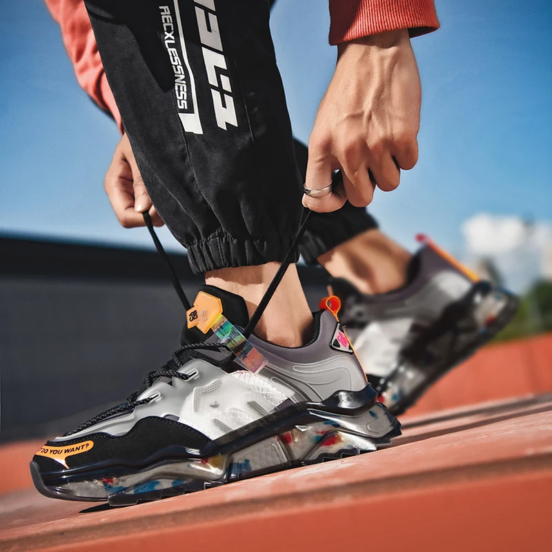 2022 Fashion Men's Sneakers Street Style Breathable Men Shoes Chunky Spring Comfortable Adult Male Footwears Zapatillas Hombre