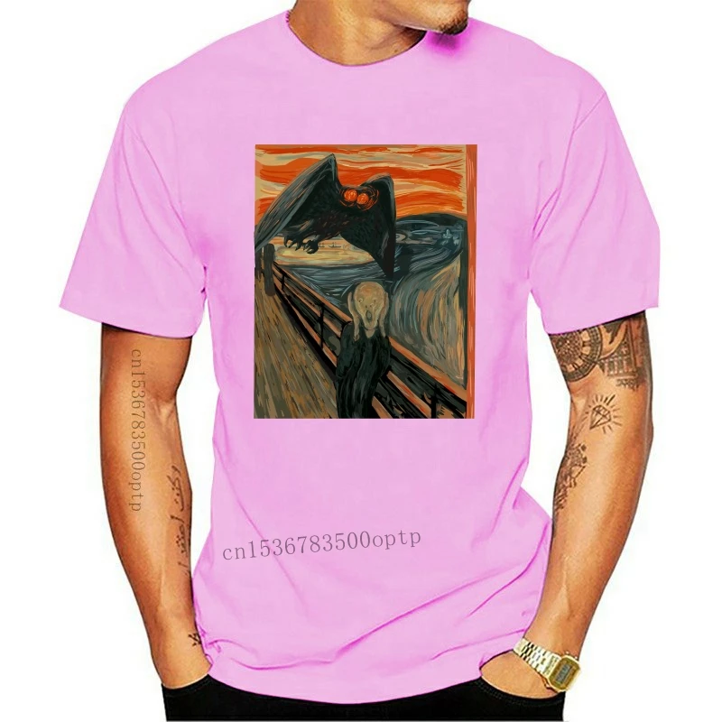 

2022 Mothman Scream WV Art Cryptid T-Shirt