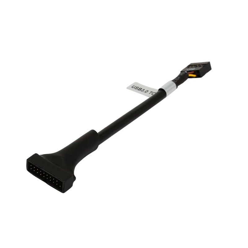 Штырьковый кабель с винтовым замком диаметром 2,54 мм на два порта USB 2,0 A диаметром 30 см