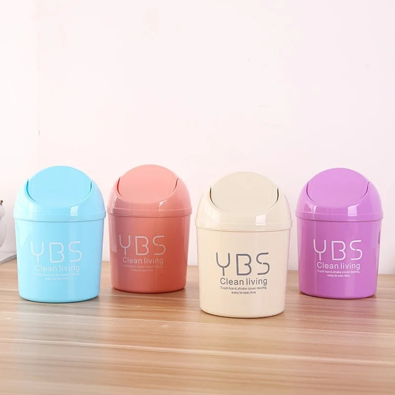 

Garbage Storage Practical Green Small Desktop Mini Creative Covered Kitchen Living Room Trash Can New Desktop Trash Can