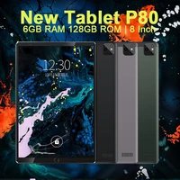 tablet p80 8 inch tablets 6gb ram 128gb rom 10 core tablete android 10 gps wifi online class tablette dual phone call tablet pc