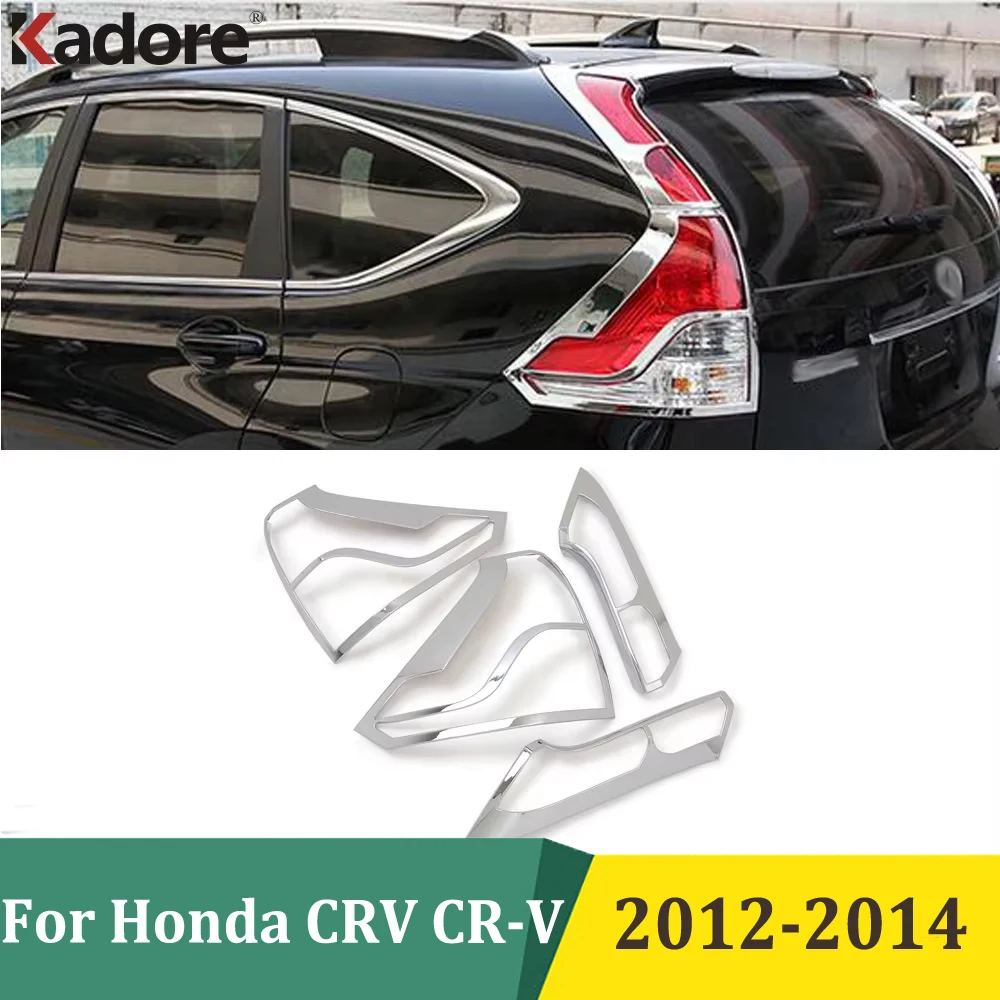 

Для Honda CRV CR-V 2012 2013 2014, хромированная крышка заднего фонаря, накладки на рамку заднего фонаря, внешние аксессуары автомобиля