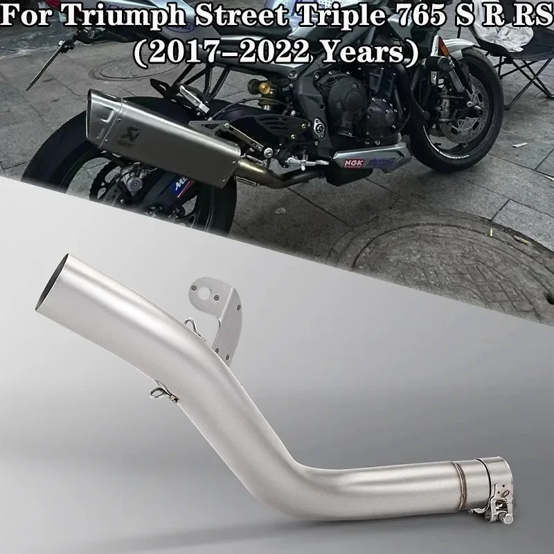 Выхлопная труба средней длины для мотоцикла Triumph Street Triple 765 S R RS 2017-2022 Years Escape Moto
