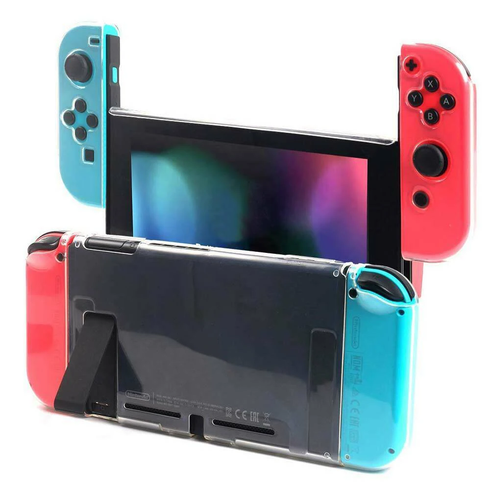 

Мягкий прозрачный чехол из ТПУ, защитный чехол, прозрачная защитная рамка для аксессуаров игровой консоли Nintendo Switch