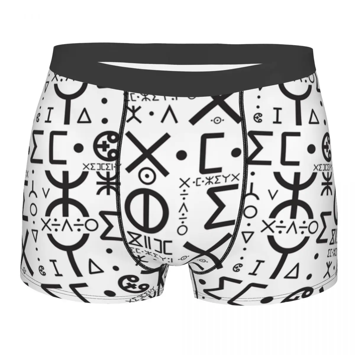 

Custom Tifinagh Amazigh Alphabet Art Underwear Men Stretch Imazighen World Flag Boxer Briefs