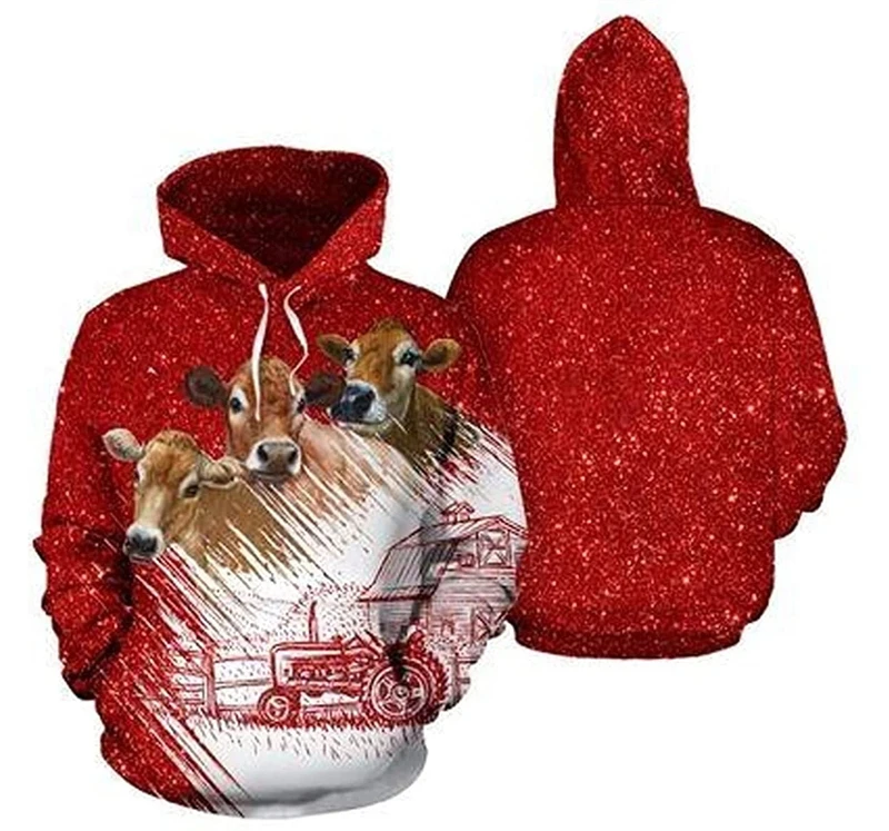 Мужские и женские толстовки с забавным 3D-принтом лошадей повседневные свитеры