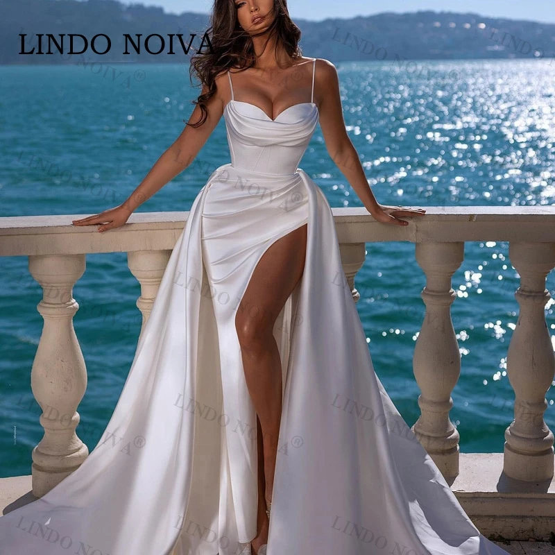 LINDO NOIVA однотонные атласные