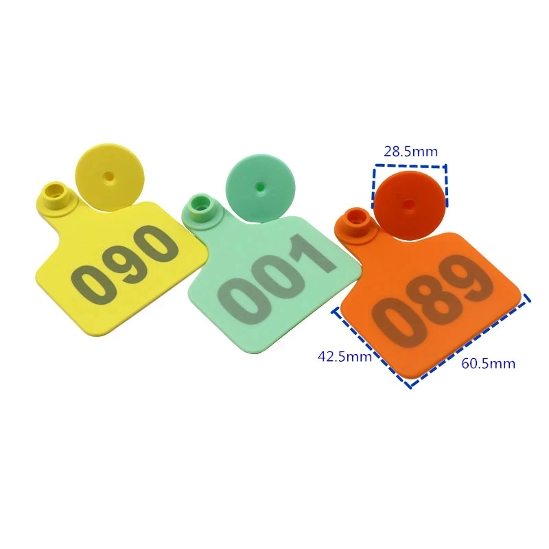 

Большая Ушная бирка для крупного рогатого скота, знаки, анти-линяющие Ушные бирки для коров, маркировка медных голов, серег, идентификационн...