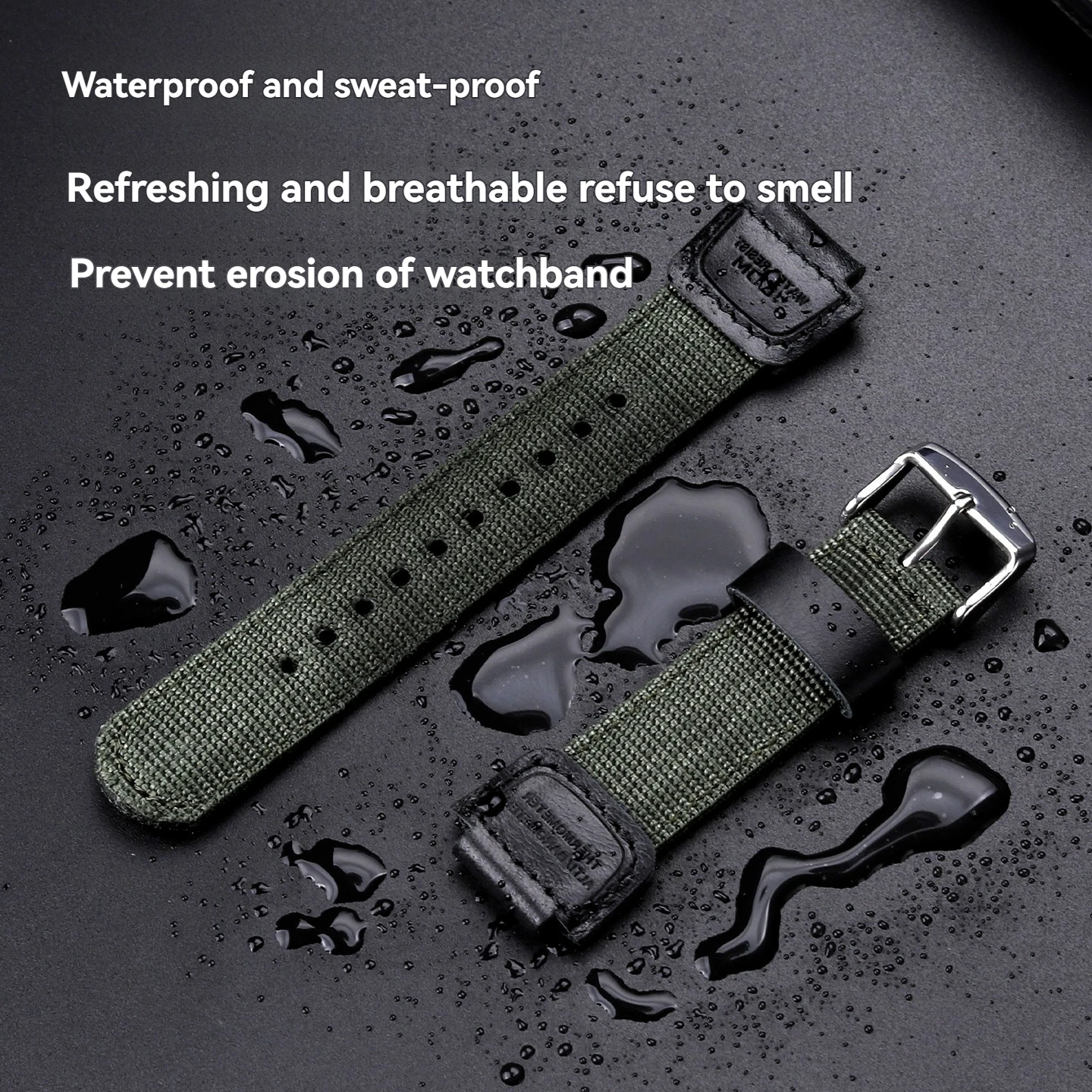 Фото Сменный нейлоновый холщовый ремешок для Casio DW-9052 DW-9050 DW-9051 9000 DW-6900, дышащий водонепроницаемый спортивный ремешок для преобразования №5