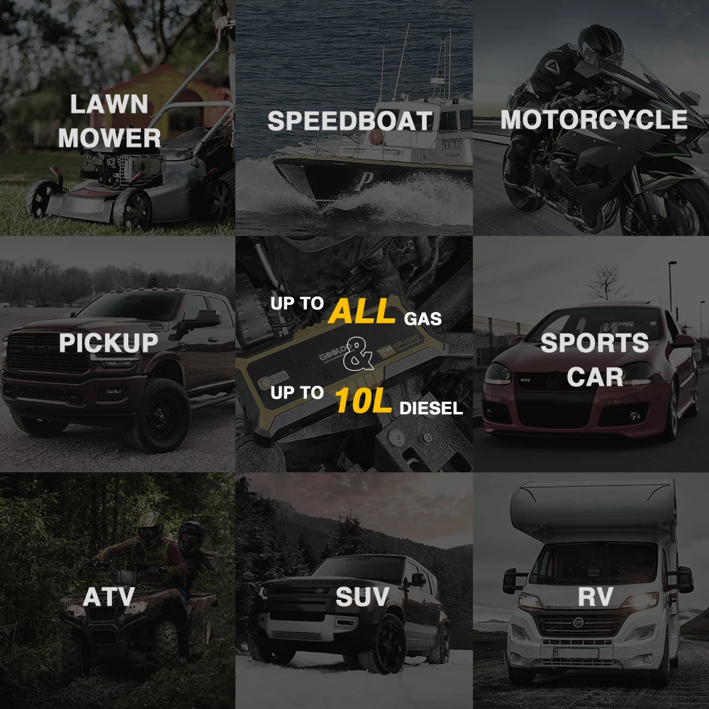 $79.41 GOOLOO 4000A Start Power Bank 26800mAh Jump Starter Car Booster External Battery 12V Starting Device for Petrol Diesel Powerbank