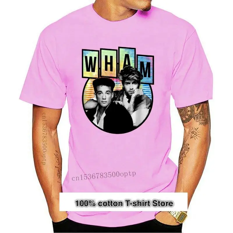 

Новая женская футболка Wham George Michael в стиле ретро 80-х Поп-музыка концерт Тур Merch