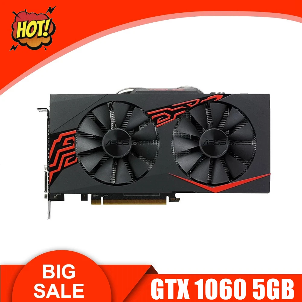 Видеокарта ASUS GTX 1060 5 ГБ бит GDDR5 GTX1060 GPU |