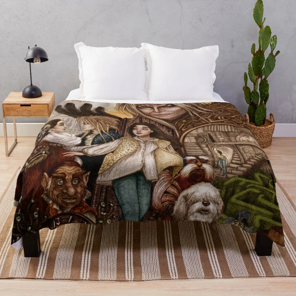 

Labyrinth Throw Blanket crochet blanket double blanket for summer