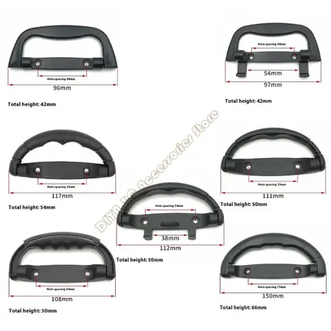 Усиленная черная пластиковая ручка для прохождения ручка для багажных динамиков шкафы N7Y