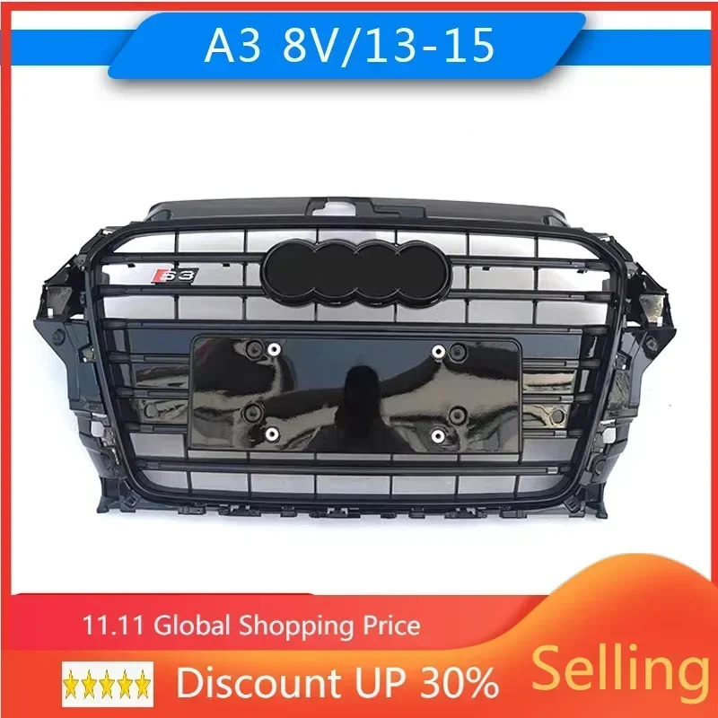 Решетка переднего бампера автомобиля для Audi A3/S3 A3 2013 2014 2015 годов Hot Rod Auto Salon upgrade S3
