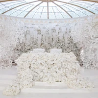 artificial ginkgo biloba white leaves wedding props stage background decoration flower backdrop event flower decoration