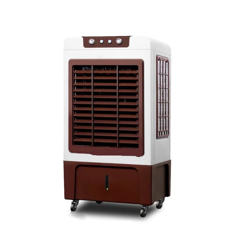 

Electric Air Cooler Refrigeration Fan Water Cooling Floor Air Conditioning Fans Tank With Sheave Easy to Move