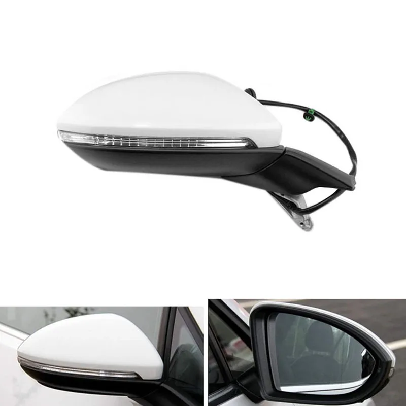 

Автомобильное электрическое складное зеркало заднего вида в сборе, нагревательное зеркало с фотоэлементом для Golf 7 MK7 2014-2016 5GG 857 507 A