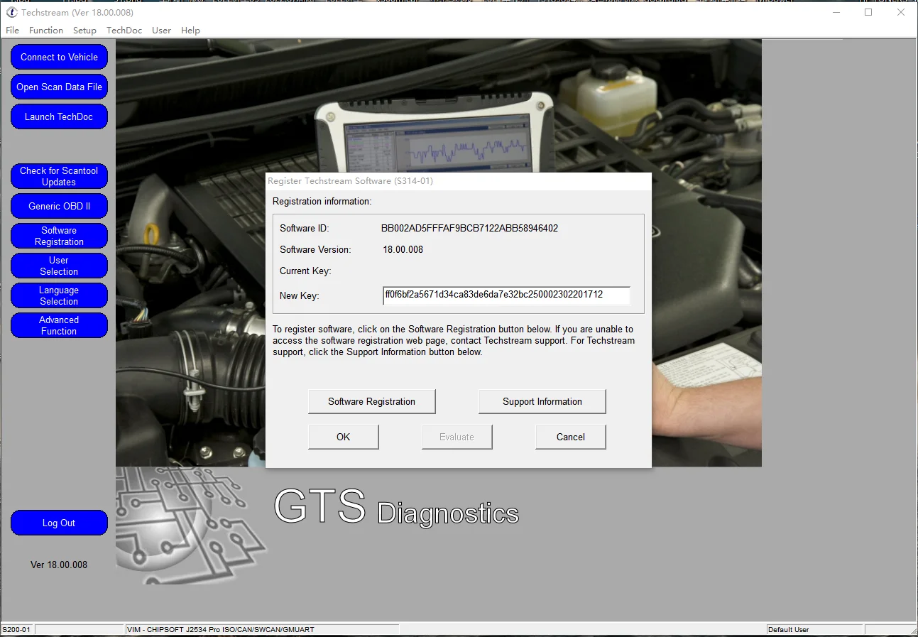 Новейшая версия 2/2023 для программного обеспечения TOYOTA TIS Techstream 18.00.008 Ссылка и активационный код работают с MINIVCI MINI VCI OTC.