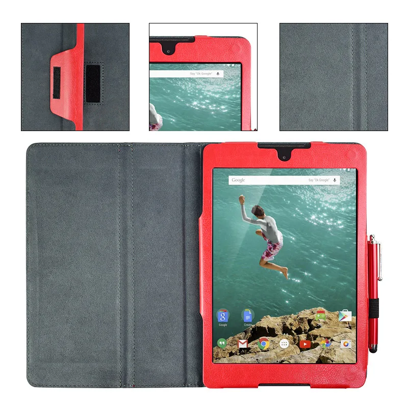 Tablet Case For Google Nexus 9 Luxury Stand Protective Cover Suitable For 8.9 Inch Nexus 9 Leather Case HTC Android 5.0 Lollip images - 6