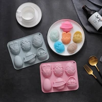 chocolate ice tray cute bunny happy easter easter mold silicone mould easter eggs jelly pudding molds