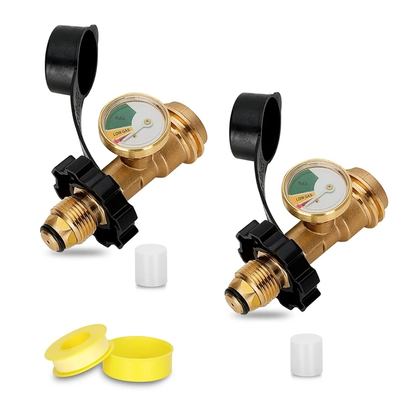 Подходит для POL пропановый резервуар адаптер с манометром преобразует LP