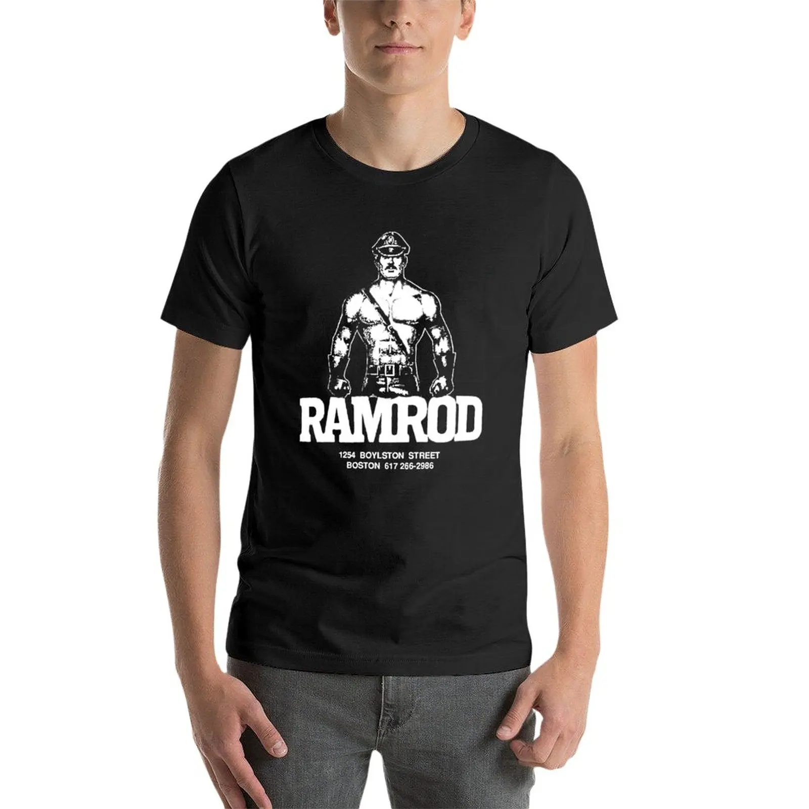 Новая Винтажная Мужская футболка Ramrod Dark с изображением Бостона мужские Аниме