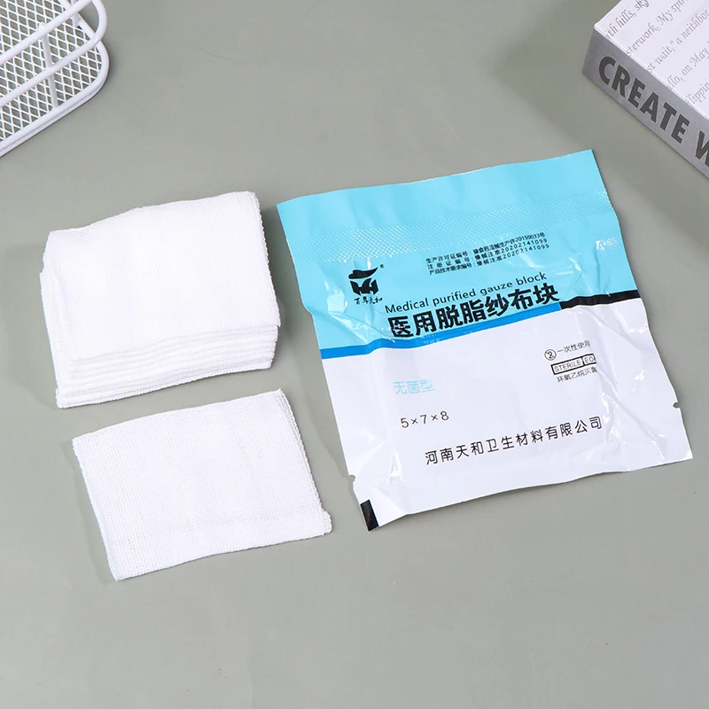 10 шт. медицинские абсорбирующие марлевые подкладки 5 х7х8 - Цена: 193