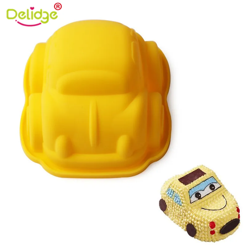 

MIni Car Shaped Silicone Mold Cute Fondant Cake Tray Soap Chocolate Mould DIY Cake Decorating Pastry Baking Tool