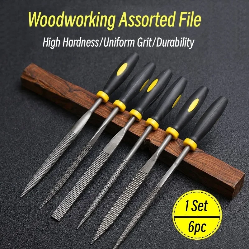 

Files Set Mini Rasp Woodworking Sanding Shaping Small Steel File Needle Metal Hard Wood Cork Polishing Carving Tools for Hand