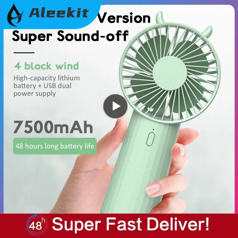 

Usb Pocket Fans Large Capacity Charging Handheld Air Cooler Multifunctional Mini Air Conditioning Handheld Fan Portable