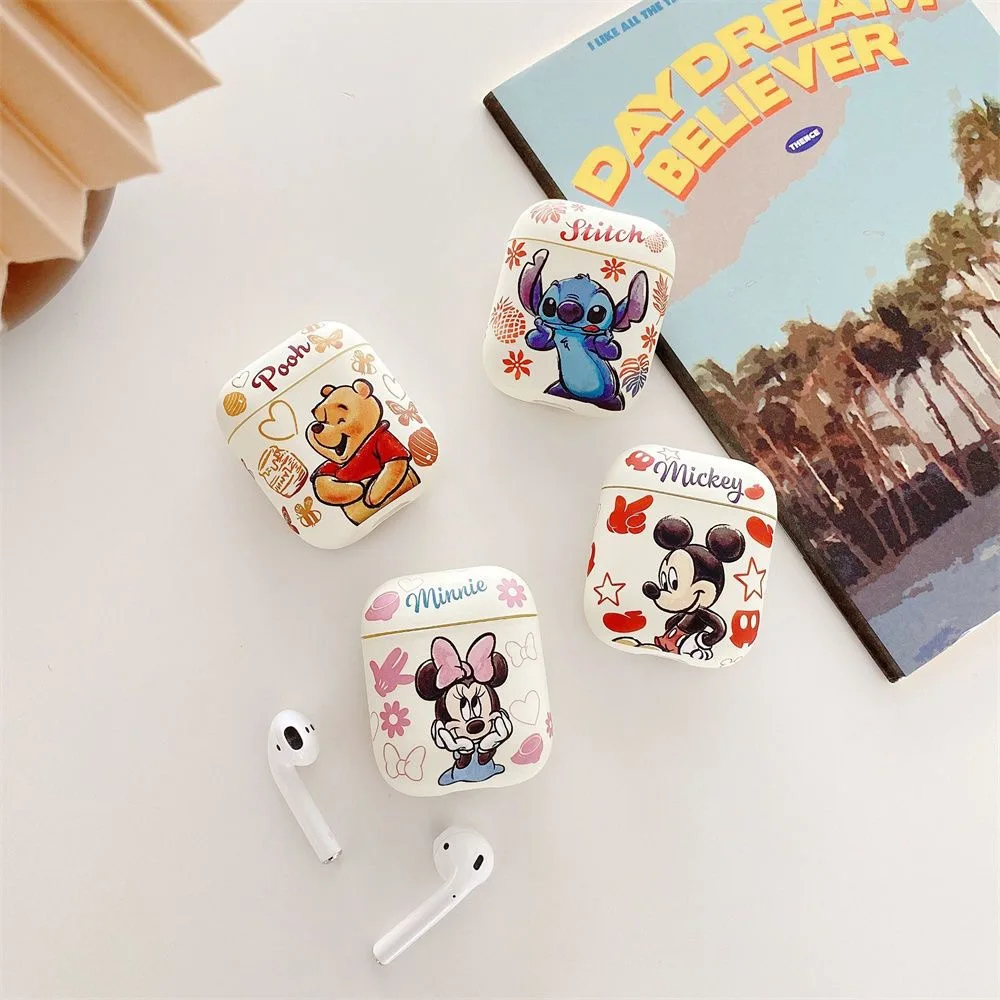 

Disney Mickey minnie Cute Girl winnie the poohCase for Apple AirPods 1 2 3 Pro 2 Cases Cover For IPhone Earphone Case
