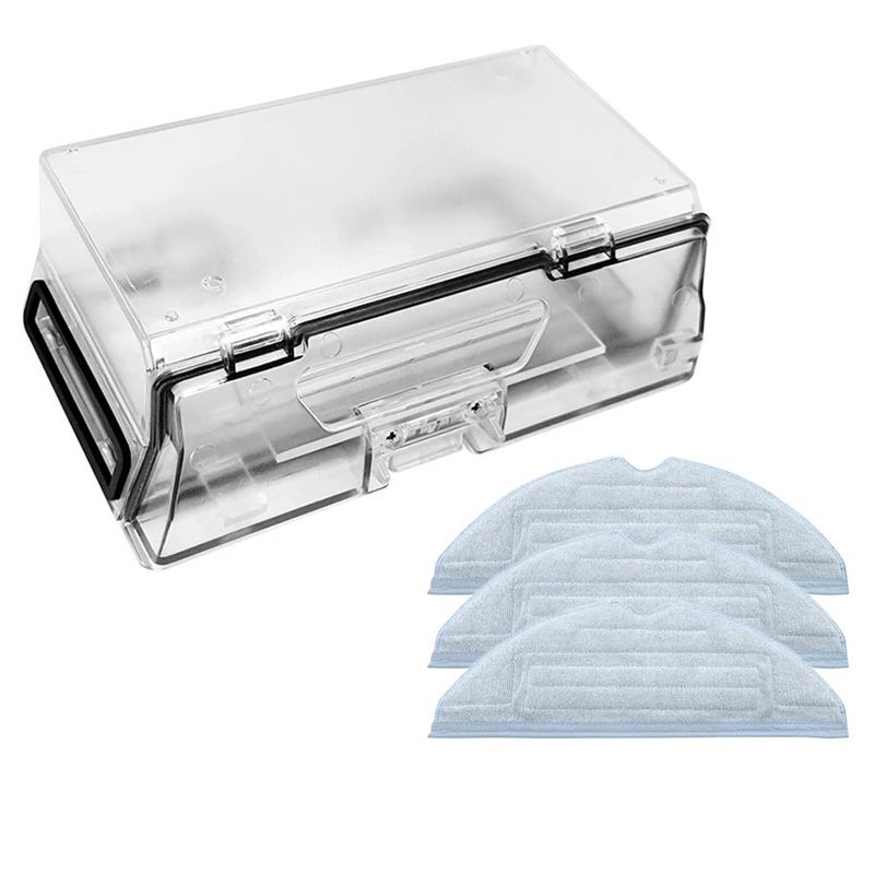 

4Pcs Dust Collection Box Mop Cloth For Xiaomi Roborock T7S T7S PLUS Robot Vacuum Cleaner Replacement Accessories