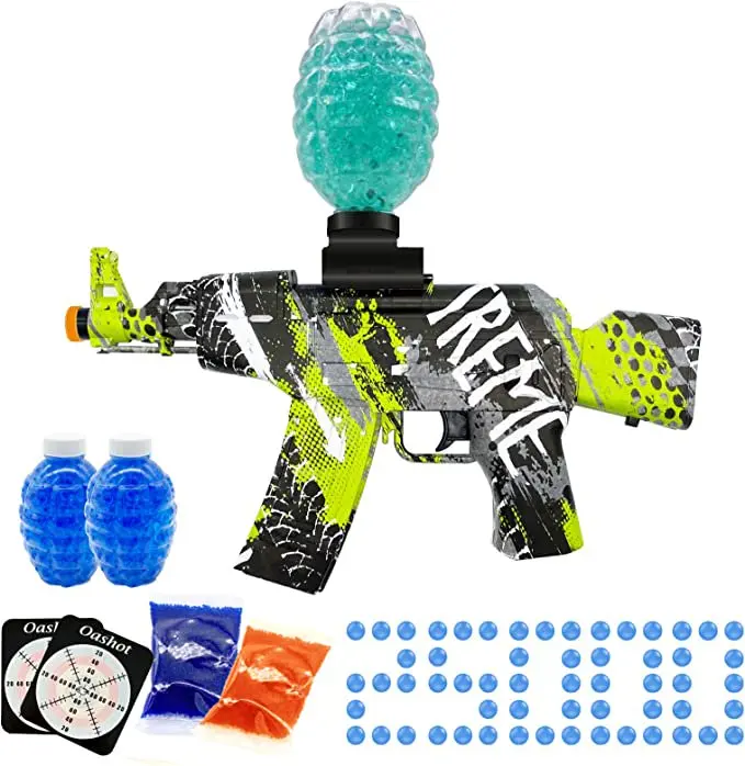 

Electric Gel Ball Blaster, Splatter Ball Blaster Automatic, with 20000+ Water Beads, for Outdoor Activities - Team Game, Ages 8