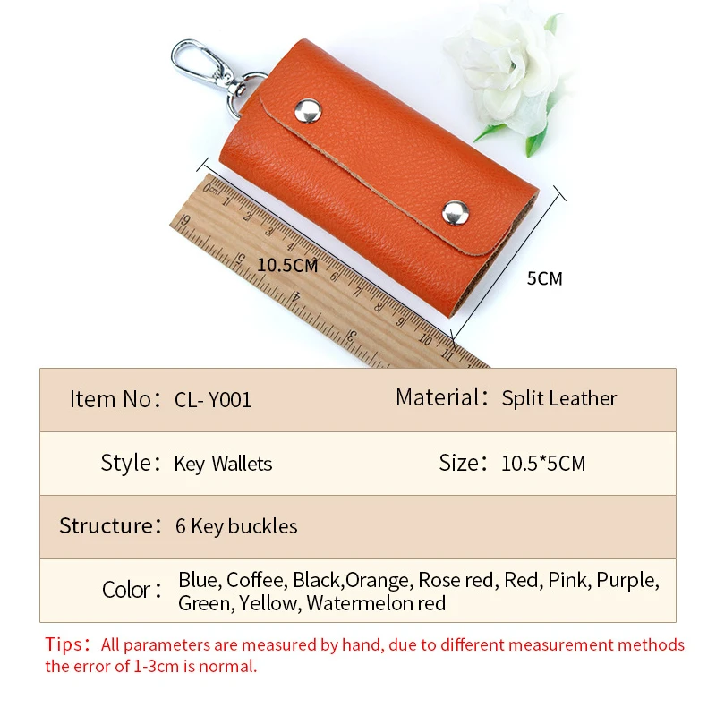 Unisex Key Pouch Bag Collector Housekeeper Waist Hanging Door Keychain Case Pocket Women Organizer Leather Car Key Holder Wallet