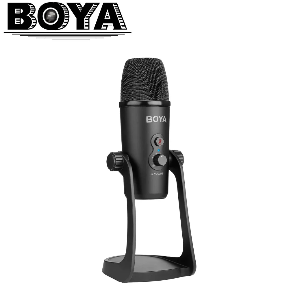 BOYA BY-PM700 USB конденсаторный микрофон с гибким полярным рисунком для Windows и Mac, компьютерная запись, интервью, Конференции