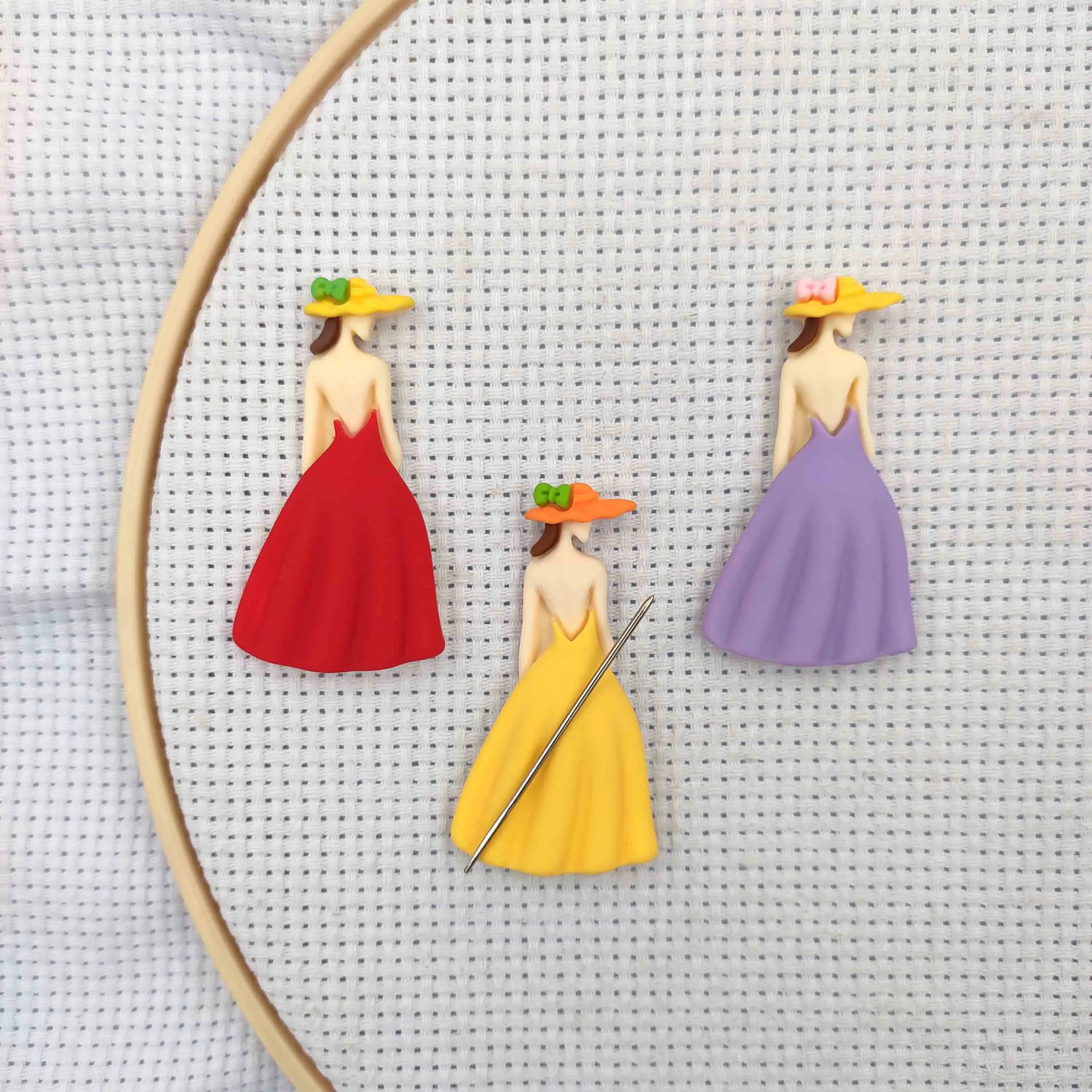 

Полимерная игла для вышивки крестом, магнит для шитья, Женский держатель игл, магнитные аксессуары для вышивки, держатели игл