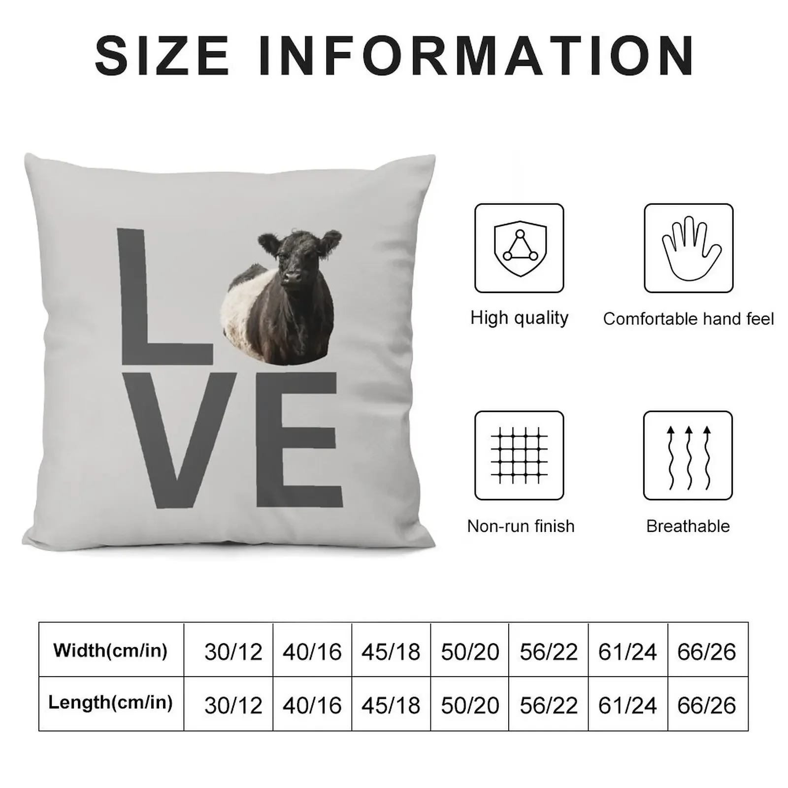 LOVE Поясная подушка Galloway Cows наволочка роскошные аксессуары для дома декоративные