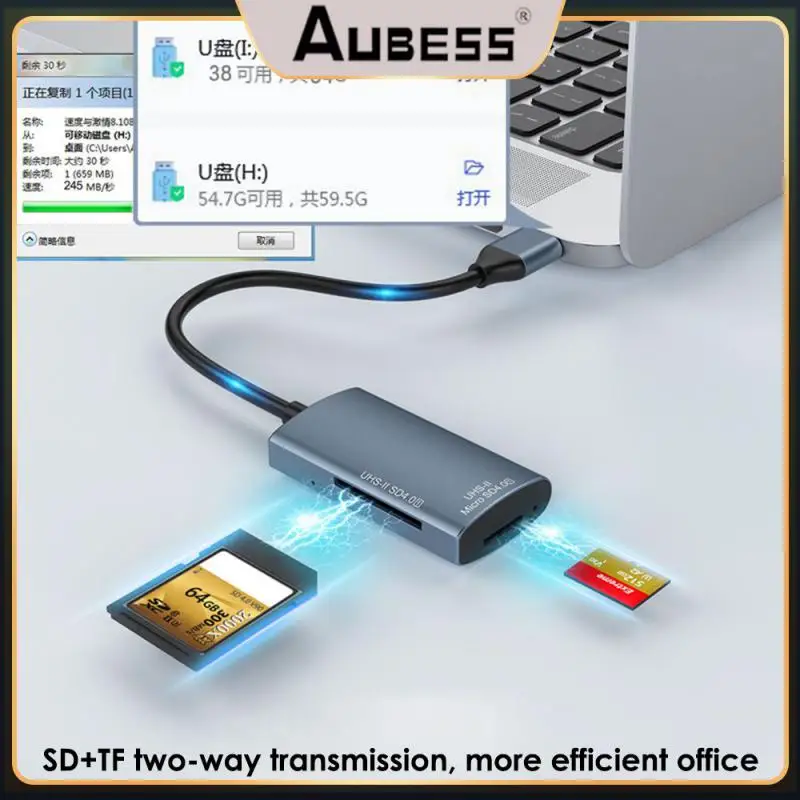 

Usb-разветвитель 2-в-1 с кардридером для Sd/tf-карт