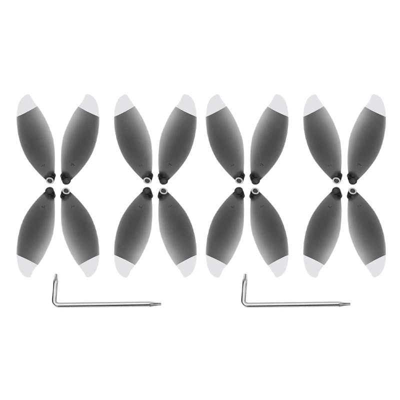

Hot 3C-16Pcs Propeller Props For Parrot Anafi Drone Replacement Blade Wing Fan Accessory(Black And White)