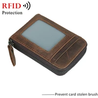 rfid men wallets mens wallet genuine leatherbag zipper small mini wallet purses new design dollar wallet slim money bag