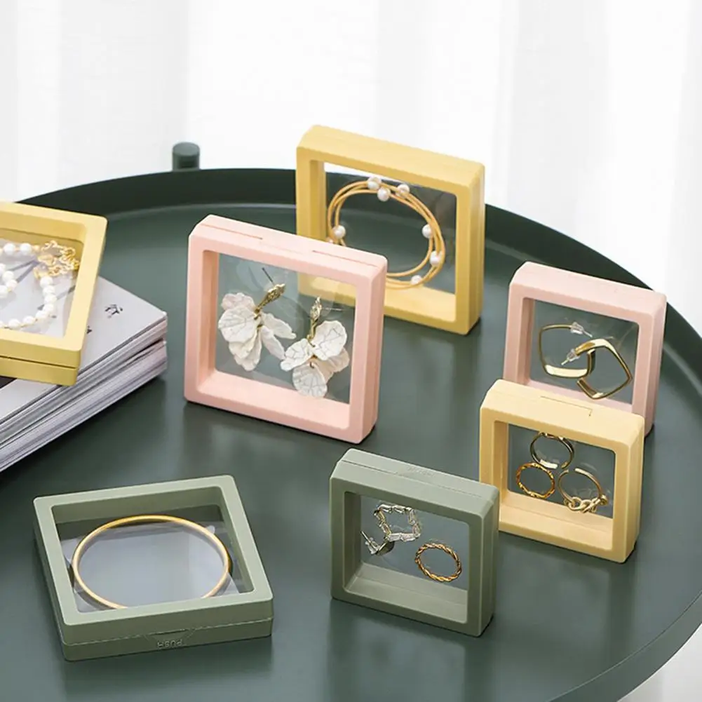 

Necklace Display Case Dust-proof Jewelry Storage Box Strong Sealing Plastic Visible Waterproof for Home