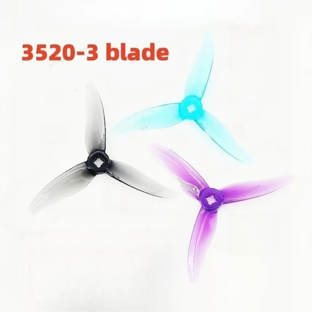 Фото Пропеллер Gemfan Hurricane 3520 3.5X2X3 с 3 лопастями/трехлопастной пропеллер 2204 CW CCW для гоночного дрона FPV Toothpick 3'' №1
