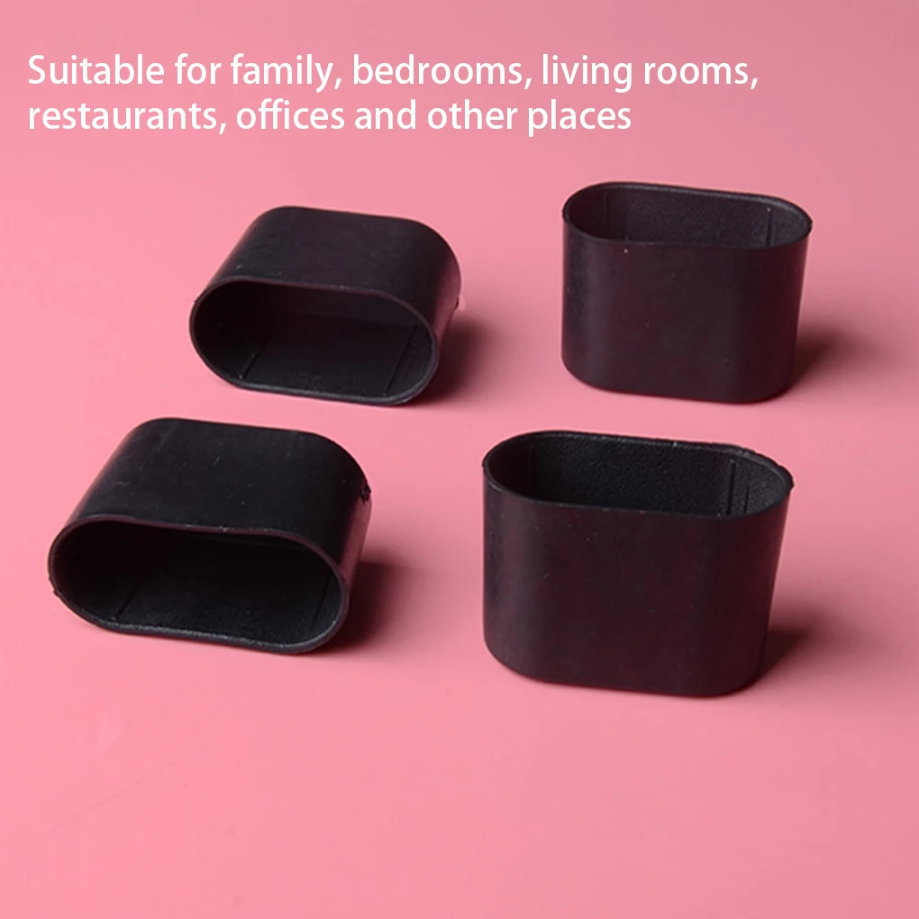 

20PCS Chair Leg Cover Noise Reduction Foot Cap Reusable Household Office Floor Protector PVC Pads Replacement 15x30mm