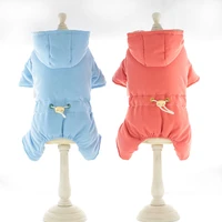 pet warm winter jumpsuit for dog clothes yorkies outfit pomeranian shih tzu maltese puppy costumes small dogs overalls dropship