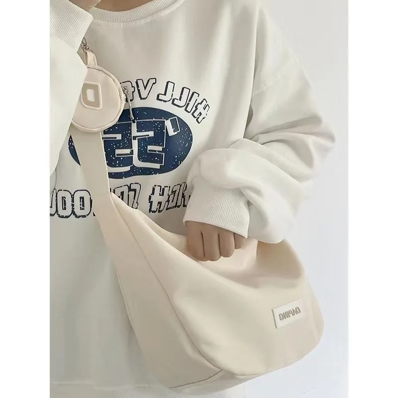 Shoulder Bag For Women 2023 Fashion Nylon Waterproof Canvas Bag Dumpling Bag Nylon Shoulder Bag Crossbody Bag Casual Handbag